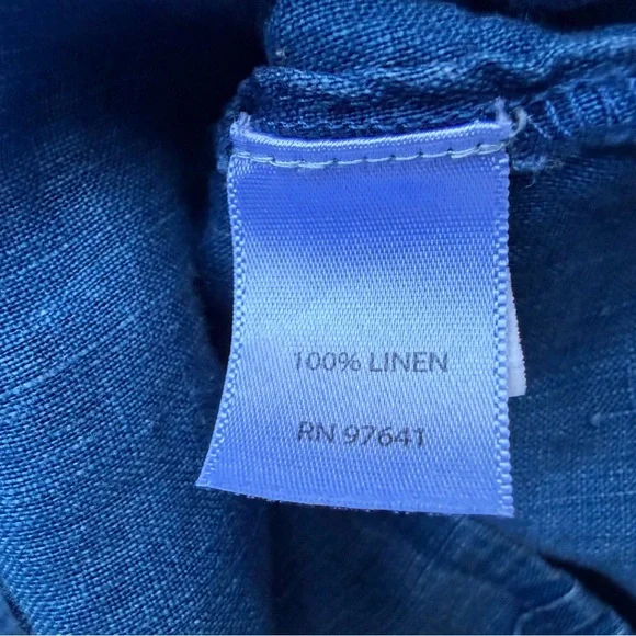 J. Jill Blue Button-Front Blouse - Picture 8 of 8